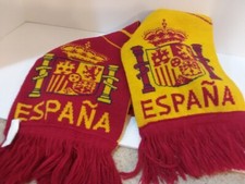 SOCCER FAN SCARF, ESPANA. SPAIN SPORTS SOUVENIR SCARF , 7"X62"