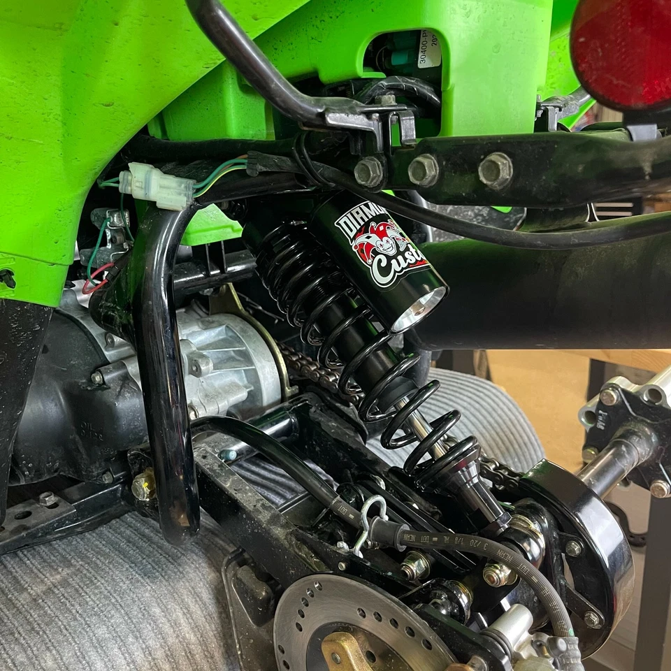 全地形车后减震转换套件 + 售后减震器 (KFX,90cc 四轮) — 第 3/4 张图片