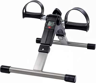 YSSOA Foldable Under Desk Stationary Exercise Bike -Arm Leg