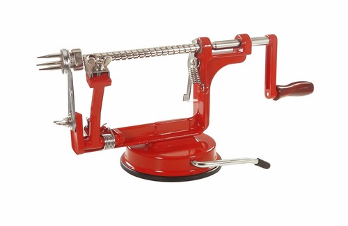 Der Gute Samen Mechanischer Apfelschäler, Entkerner & Schneider - Rot - Bild 2 von 2