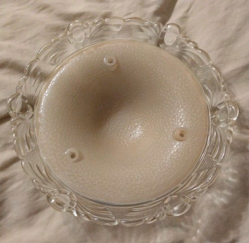 Vintage antique Art Deco Ceiling Light Lamp Fixture Glass Shade Chandelier Pink - Picture 5 of 5