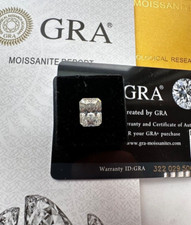 GRA Certified Radiant Cut Loose Moissanite Stones D VVS1 All Sizes For Jewelry