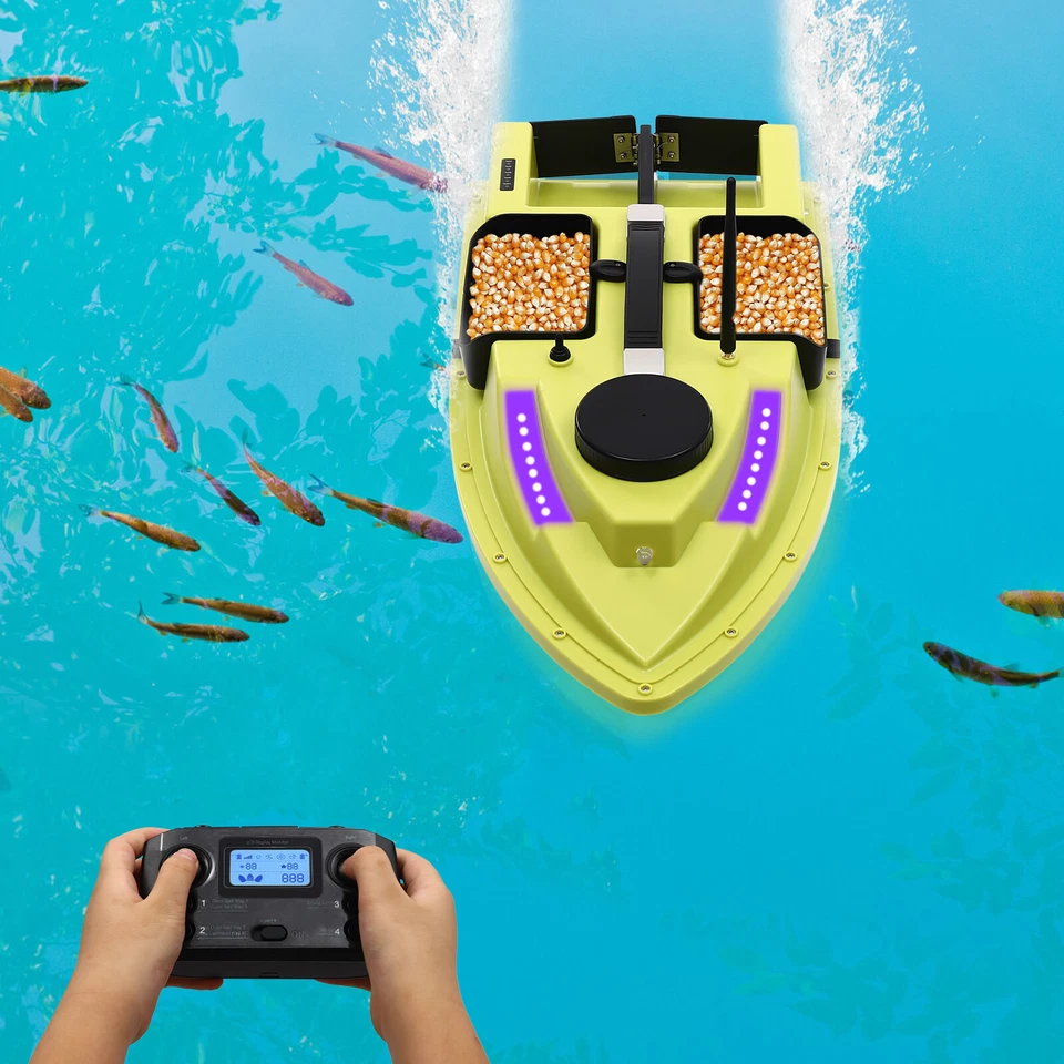 5200mAh Angeln Köderboot 500m Fernbedienung Köderboot 2kg Beladung LED Licht - Bild 2 von 4