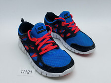 Nike Free Run 2 GS Boy's Size 5Y Running Shoes Blue Black Red
