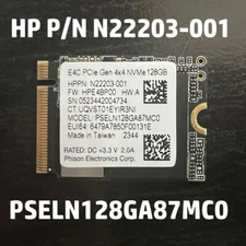 *NEW PULL* PHISON E4C 128GB PCIe Gen4x 4 NVMe M.2 2230 SSD-Part# PSELN128GA87MC0