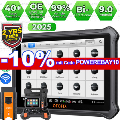 2025 OTOFIX D1 Lite Auto OBD2 Diagnosegerät ALLE Steuergerät Aktiver Test TPMS