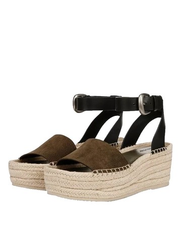 Vince Sabella Mahogany Brown Espadrille Wedge Sandals  display picture 2
