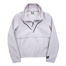 New Balance M Purple 1/4 Zip Jacket Women's Sweatshirt High Neck Activewear
