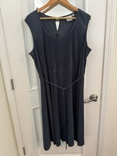 Junarose Sleeveless Midi Dress Fully Pleated Women’s Size 1 X