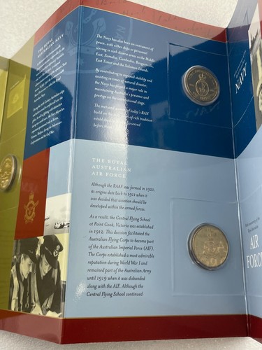 2001 Anniversaries of the Australian Defence Force - $1 Uncirculated 3 Coin Set - Imagen 6 de 9