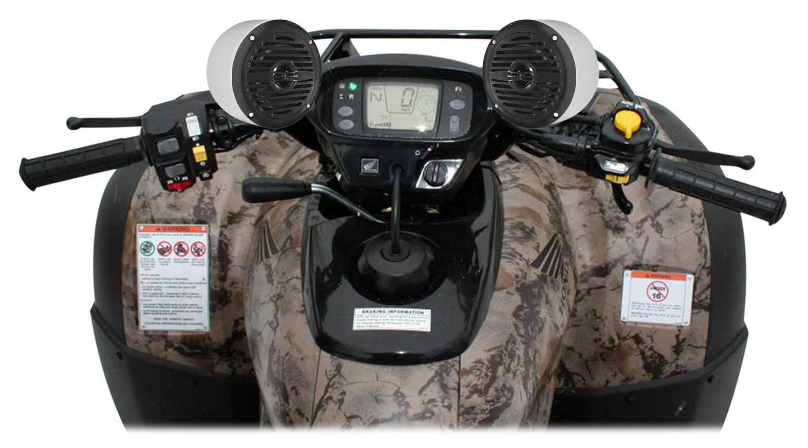 2 Колонки Rockville White 4 200-ваттные Rollbar Roll Cage Tower для квадроцикловUTVтележек 16790₽