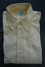 NWOT Brooks Brothers Yellow Supima Oxford Button Down 15-35 Extra Slim MSRP 95