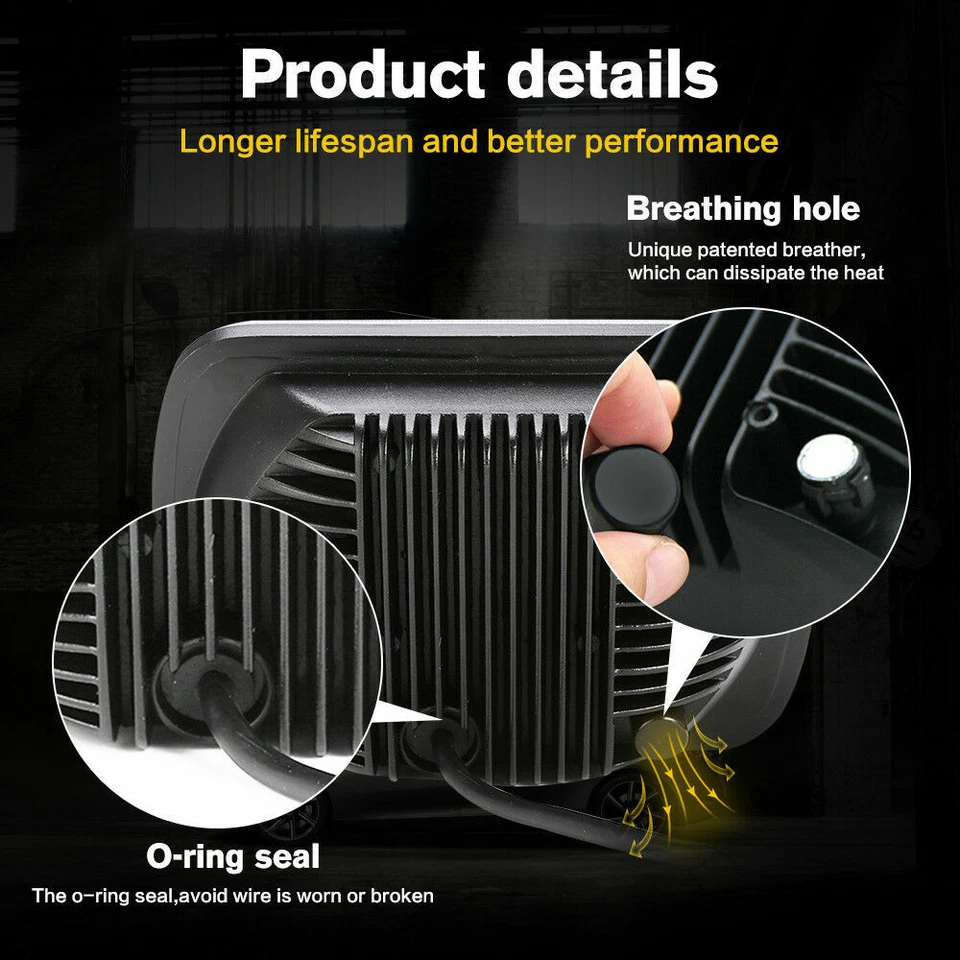 Faro LED de haz sellado 4 piezas 7x6"" 5X7""  Foto 3 de 4