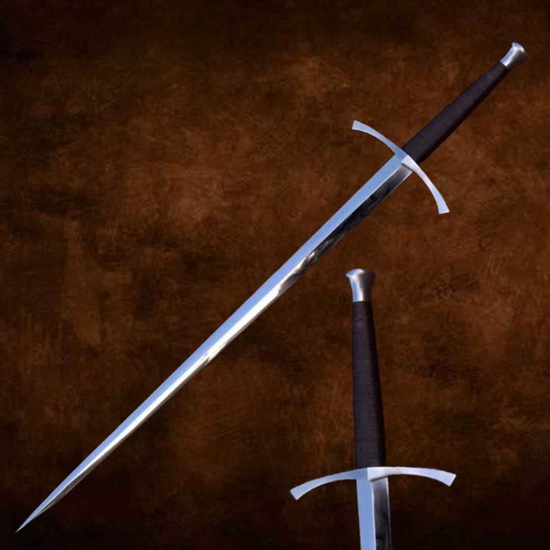 Hammered Viking Longsword, Carbon Steel Sword