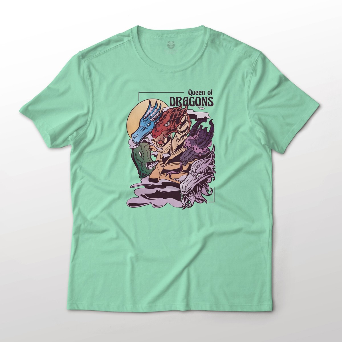 Dungeons en Isometrische draken wit T-shirt dames korte mouwen