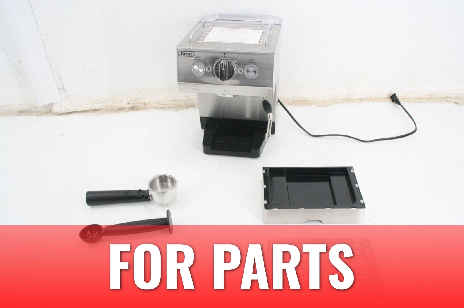 FOR PARTS Gevi GECME003DU Machine 15 Bar Pump Pressure Cappuccino