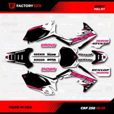 Black & Pink Shift Racing Graphics kit fits Honda Crf250 10-13 Crf 250 Decals