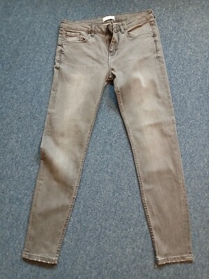 Zara Premium Denim Collection Faded Black Ladies Jeans 30 Inch Waist 28  Inch Leg UK - Main Image