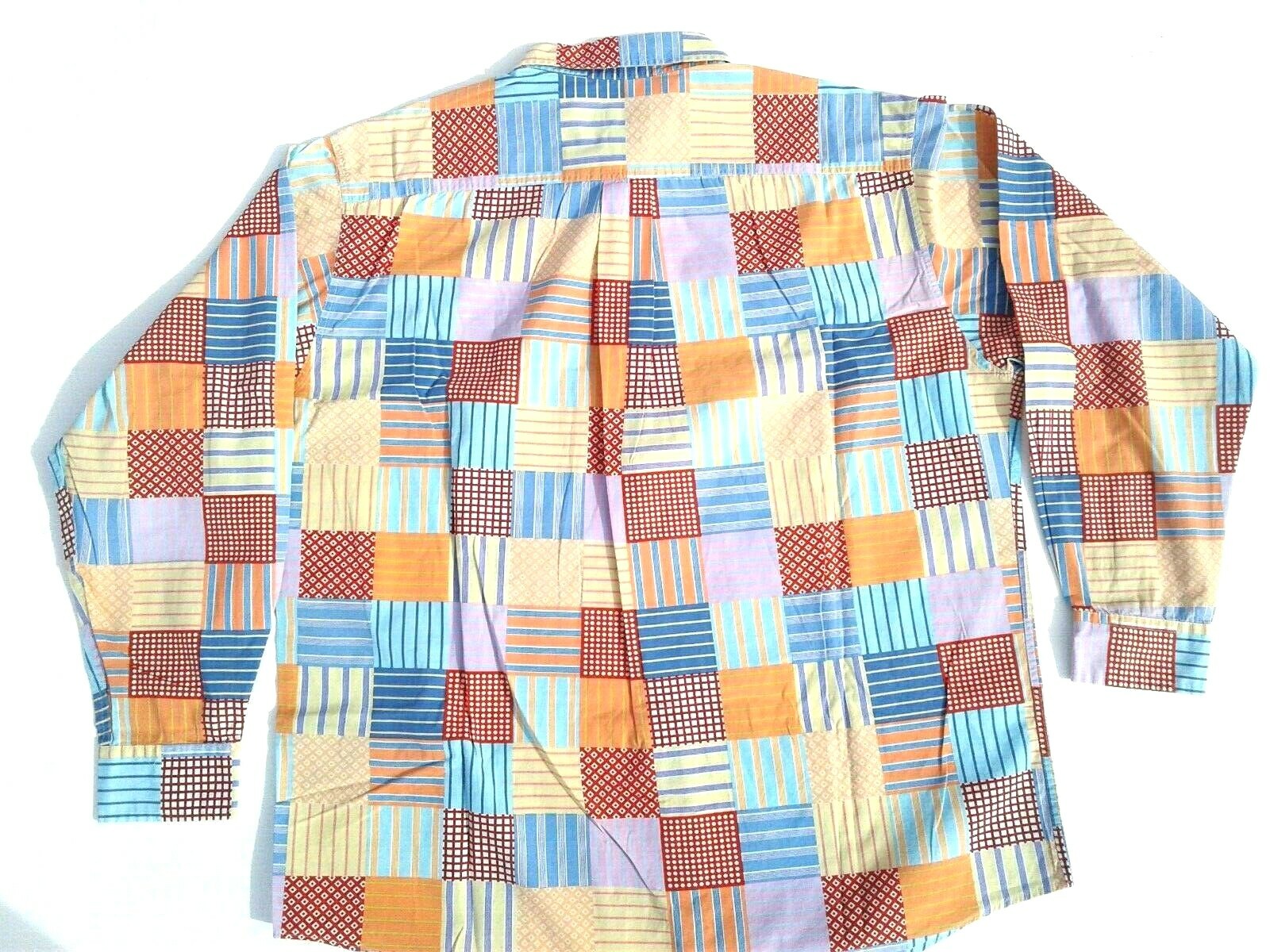 J.CREW Size Large Multi-Colored Button Front Cott… - image 3