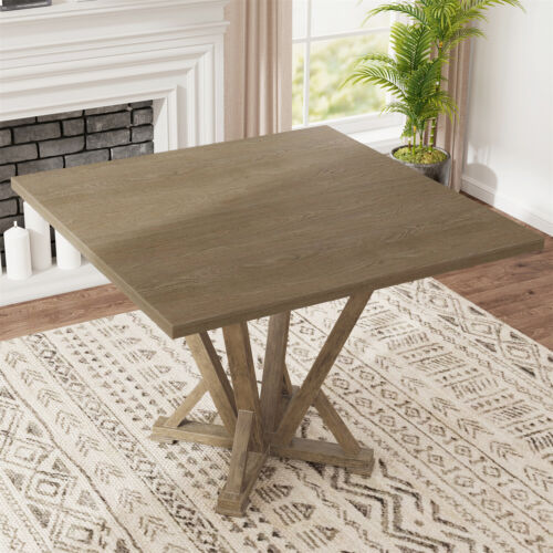 Modern Farmhouse Square Dining Table Home Kitchen Dining Table For 4 Person
