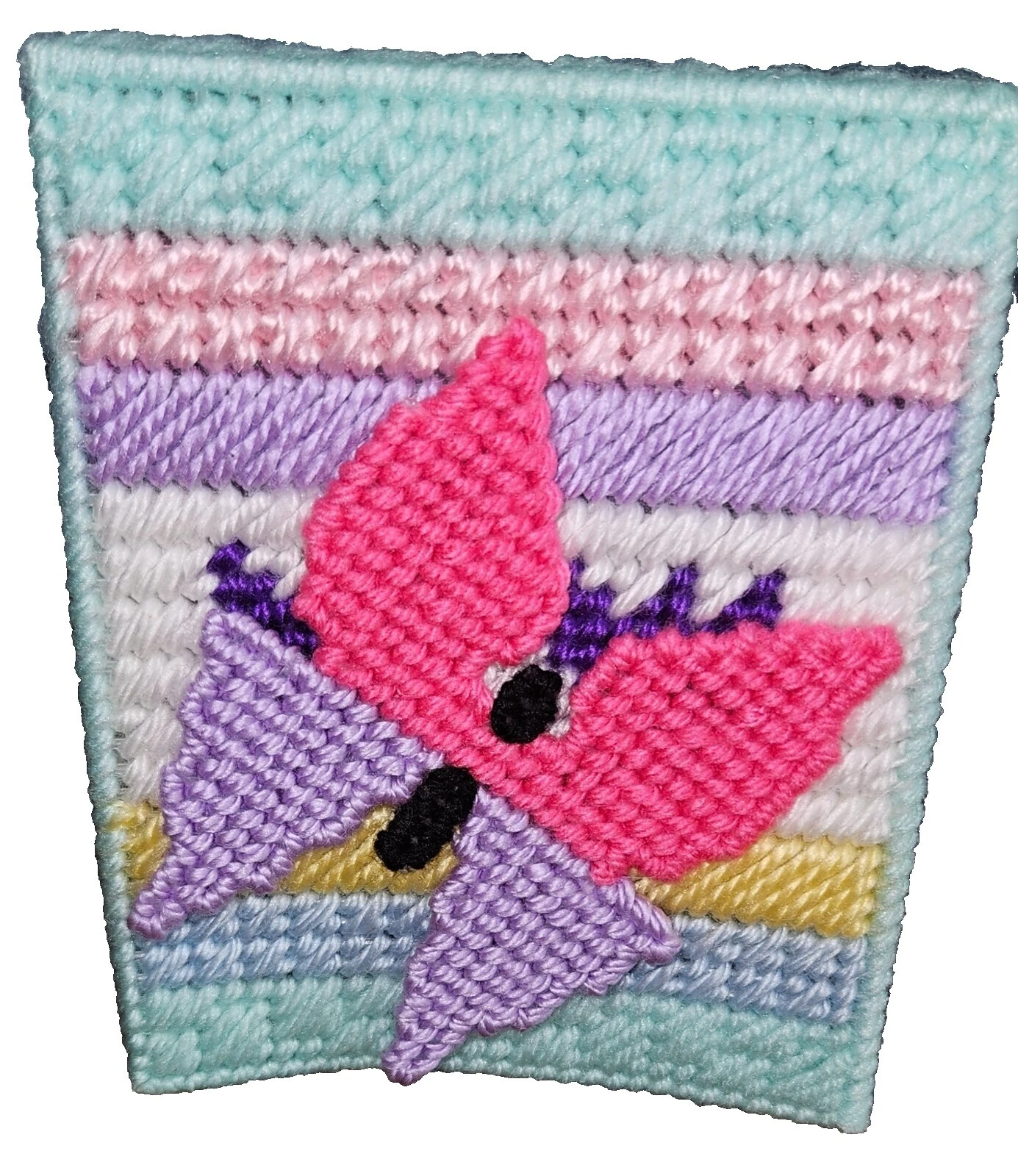 Caja de Tejido de plástico multicolor Handmade Cubre