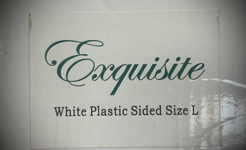 Exquisite White Plastic Sided Size L Bobbins (10 Pack) - Picture 3 of 3