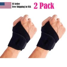 Wrist Brace Support Sports Band Wrap Adjustable Gym Strap Carpal Tunnel Bandage