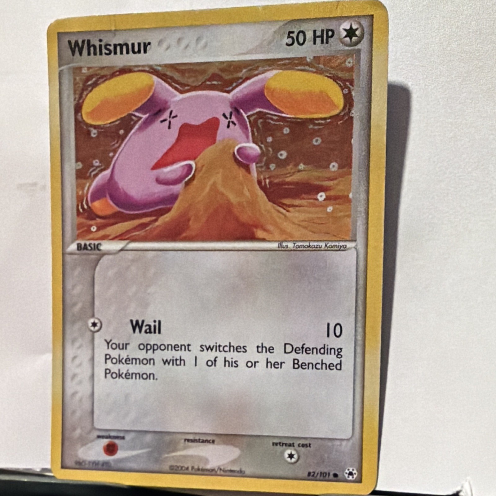 Nintendo Pokémon TCG Whismur EX Hidden Legends 82/101 Common 50HP English 2004