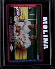 2005 Topps Chrome #101 Jose Molina / Bengie Molina BLACK Refractors /225
