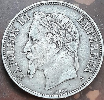 Frankreich 5 Francs 1870 A Napoleon III. 1852-1870 (A36.955.9t) 