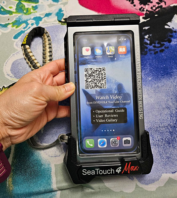 DIVEVOLK SeaTouch 4 Max Underwater Touchscreen Housing for Smartphone Black/Gray