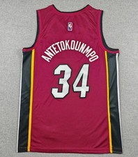 Men's Giannis 34 Antetokounmpo Miami Heat 2026 Swingman Fully Stitched Sizes