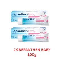 2 X Bepanthen Ointment 100g Dual Action for Nappy Rash and Skin Recovery