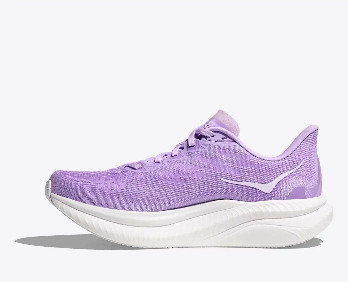 Hoka One One Mach 6 Women's Running Shoes Size 6.5 Aster Flower/White thumbnail 7