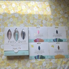 We R Memory Keepers Foil Quill All-In-One Kit Heat Pen  Foil Sheets 660579