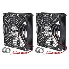 2pcs 12025 120mm X 25mm 12v 5 Inch Dual Ball Bearings Brushless Fan 2pin Dc Cool
