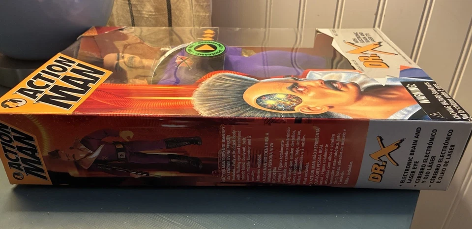 DR. X Action Man 12” Figure Electronic Laser Eye & Brain Hasbro 1995 NIB Sealed - Image 4 of 4