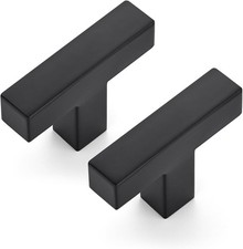 JOY DECOR Cabinet Knobs, Black Cabinet Handles, 2 Pack Kitchen Knobs 2 Inch, Sin