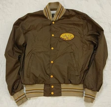 Vintage Swingster Nylon Jacket Ardmore Elk City OK Bomber Adult L USA Trucker
