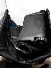 Outdoor Master OM Golf Travel Bag w/ Wheels & Hard Case Top - Blue