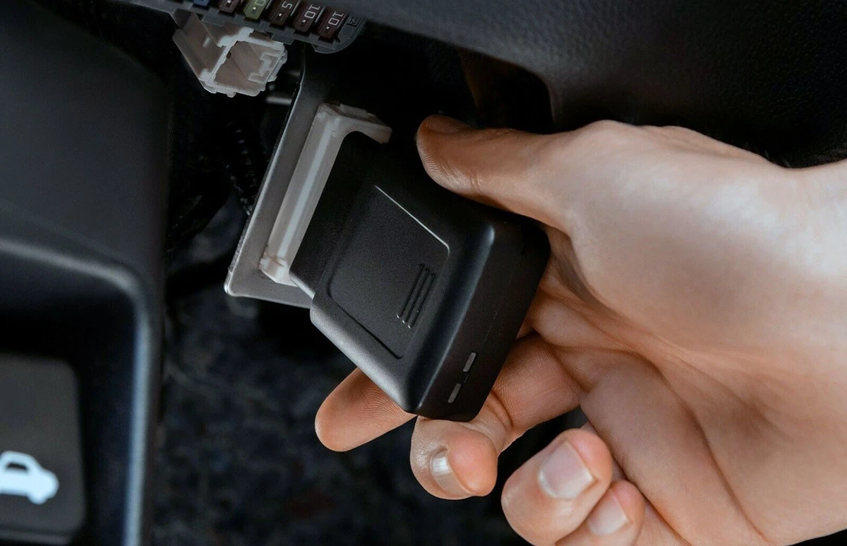 OBD GPS tracking devices plug into your vehicle's OBDII port, which is located under the dashboard.