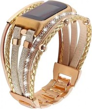 Posh Leather Bands Compatible with Fitbit Charge 5 Bands for Women, Handmade ...