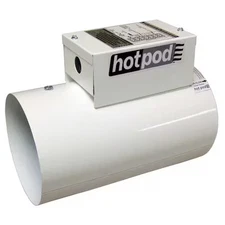 Hotpod Hp6-1000120-2T In-Line Duct Fan Heater, 130 Cfm, 6 In.