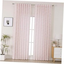 Floral Curtains for Living Room 96 Inch 50"W x 96"L Pack of 2 Blush Pink