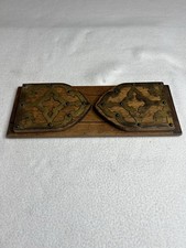 Vintage Early Wood & Brass Expandable Up To 2...
