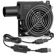 120mm x 32mm USB 5V Brushless Centrifugal Blower Multi-Speed Control Fan with...