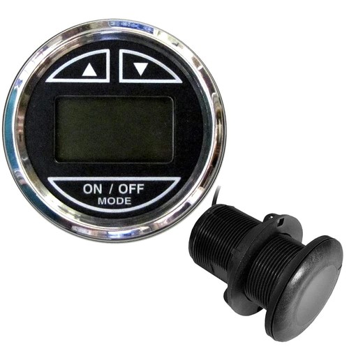 Beede Instruments 13795 Chesapeake Depth Sounder Thru-Hull - Black SS, 2"