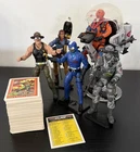 G.I. Joe Classified Lot Cobra Commander, Slaughter,  Firefly + cards +