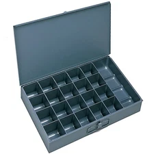 Durham Compartment Box - 18X12x3" - (21) Compartments - With Fixed Dividers