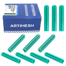 Plastic Expansion Anchors Set 7mm Green PE Wall Plugs for Concrete Brick Drywall